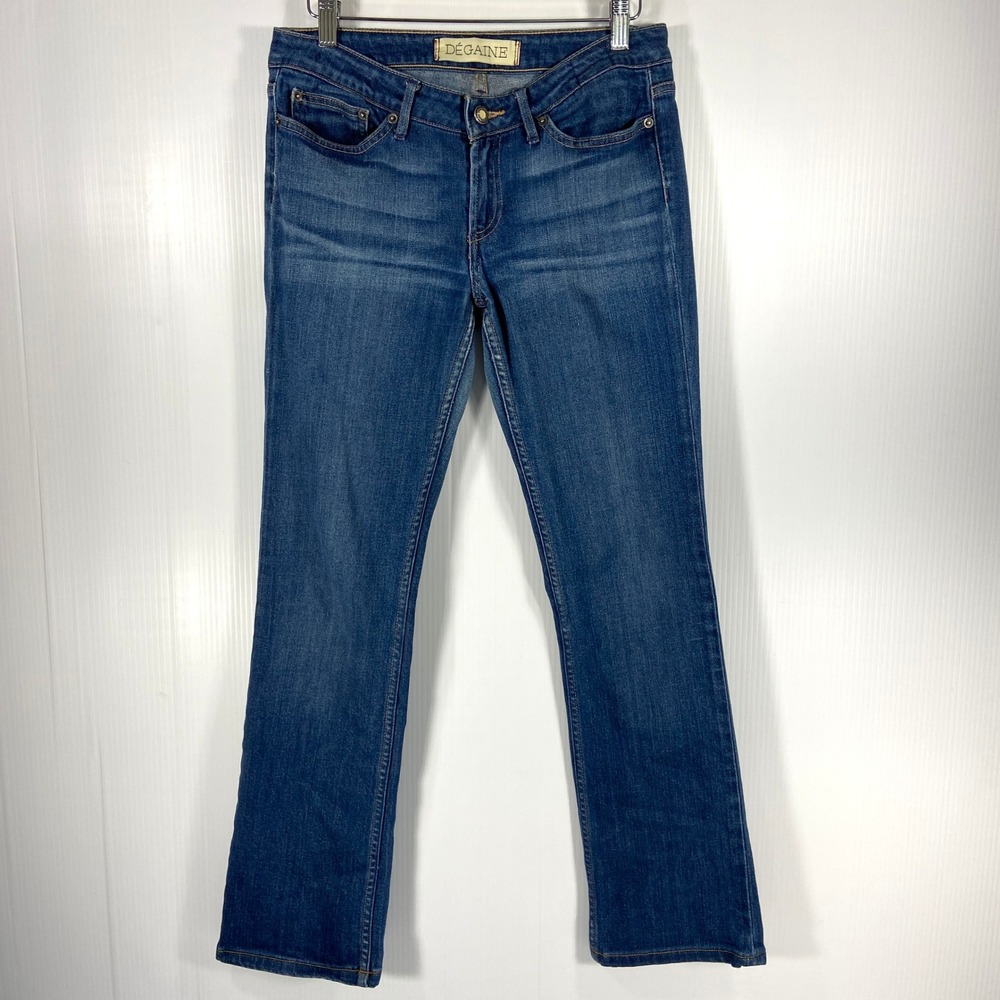 Degaine Slim Boot Cut Low Rise Blue Denim Jeans Womens 27